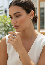 Imperial Blue Marquise Set