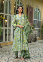 Green Mist Anarkali Suit Set