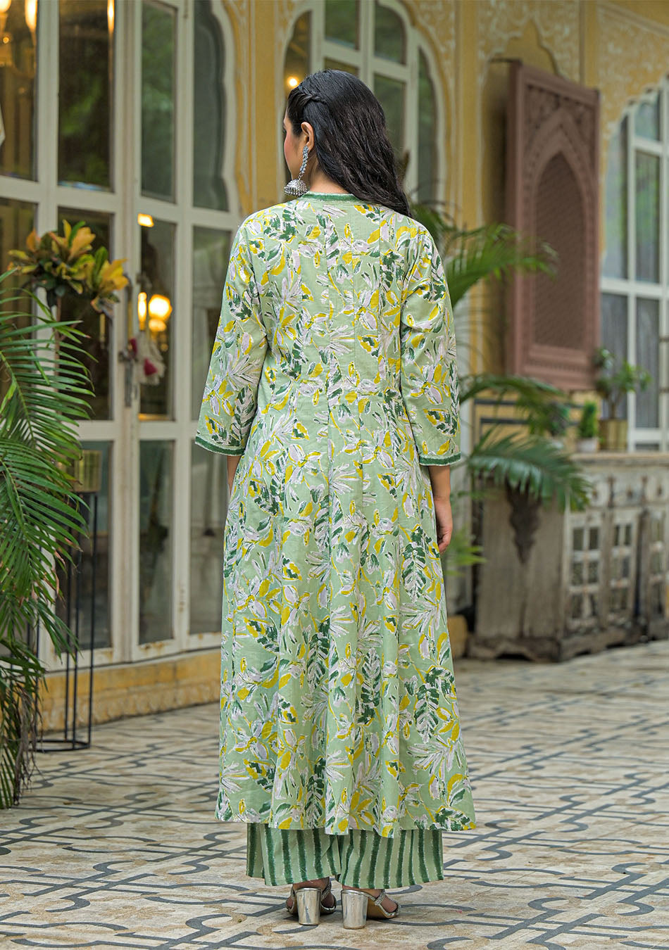 Ammanya Green Mist Anarkali Suit Set