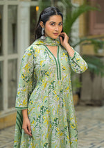 Green Mist Anarkali Suit Set