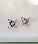 Pink Petal Stud Earrings
