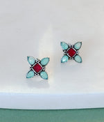 Lime Green Stud Earrings