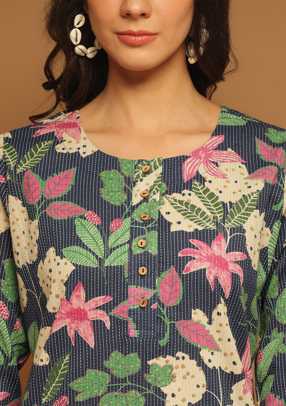 Ammanya Indigo Petal Charm Kurta