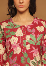 Ruby Petal Charm Kurta