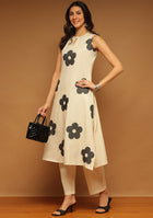 Ammanya EMBROIDERED BLACK FLOWER SUIT SET