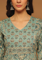 Sage Bloom Printed Suit Set