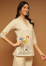 Flamingo Garden Top