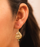 Green Onyx Gold-Plated Earrings
