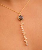 Labradorite & Pearl Necklace