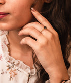 Smoky Gold Plated Ring