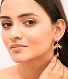 Labradorite North-facing Gold-Plated Earrings