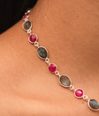 Ruby & Labradorite Necklace
