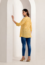 Lemon Floral Printed Kurti