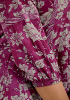 Purple Pink Floral Top