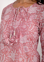 Blush Floral Long Dress
