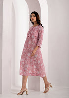 Blush Floral Long Dress