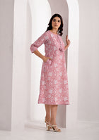 Blush Floral Long Dress