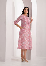 Blush Floral Long Dress