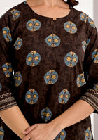Cinnamon Brown Printed Top