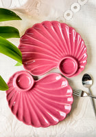 Pink Seashell Ceramic Platter