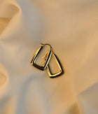Modern Arch Hoops Earrings
