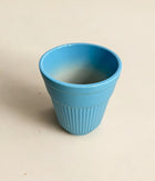 Tall Blue Ceramic Planter
