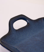 Cobalt Tray Ceramic Platter with 2 Prussian Portion Bowls