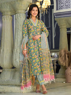 Evergreen Elegance Suit Set with Kota Dupatta