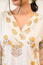 Breezy White & Yellow Flow Kurta & Pant Set