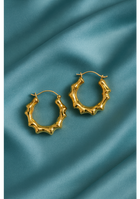 Golden Bamboo Mini Hoops