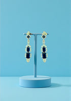 Royal Sapphire Art Deco Drops