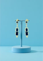 Royal Sapphire Art Deco Drops