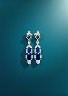 Royal Sapphire Art Deco Drops