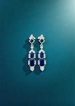 Royal Sapphire Art Deco Drops