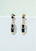 Royal Sapphire Art Deco Drops