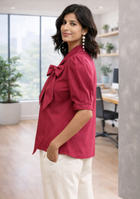 Berry Red Bow Top