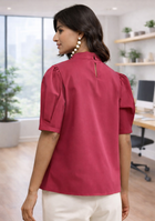 Berry Red Bow Top