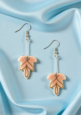 Rosy Leaf  Earrings