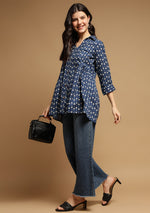 Blue Floral Top