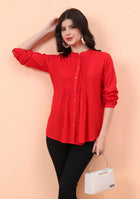 Solid Pintex Red Top