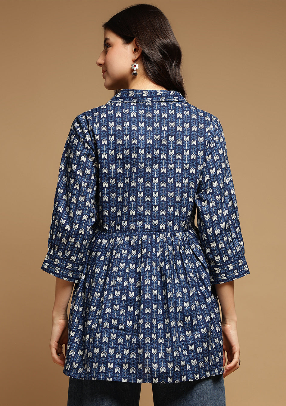 Blue Floral Top