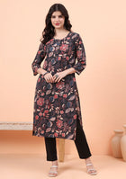 Inky Floral Kurta