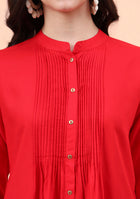 Solid Pintex Red Top