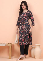 Inky Floral Kurta