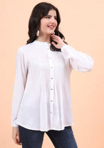 WHITE SOLID PINTEX TOP