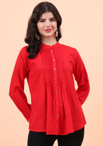Solid Pintex Red Top
