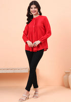 Solid Pintex Red Top