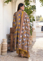 Mustard Twilight Bloom Anarkali Set