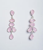 Rose Chalcedony Latkan Earrings