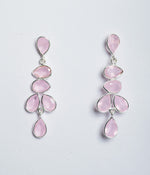 Rose Chalcedony Latkan Earrings